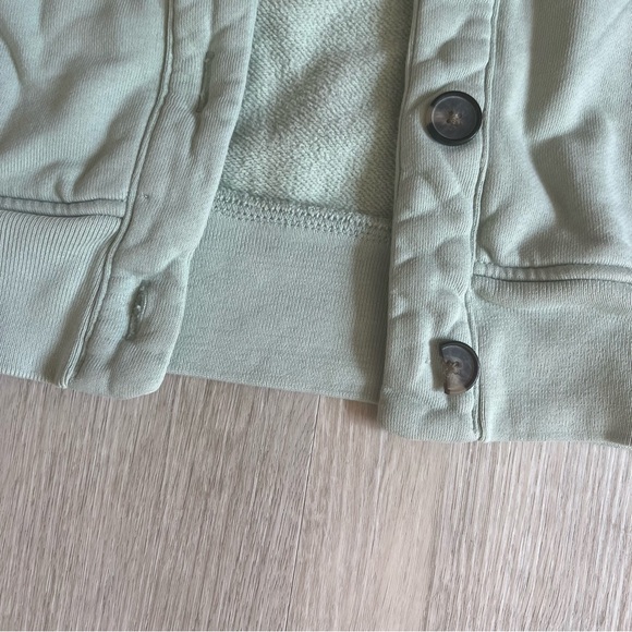 Everlane pastel mint sweatshirt cardigan - Picture 5 of 5